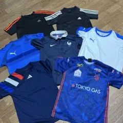 大津高校サッカー ウェアセット（ジャージ上、半袖シャツ、長袖