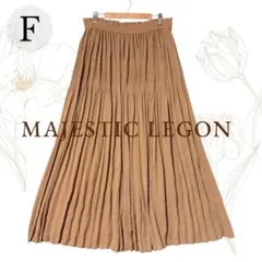 MAJESTIC LEGON ロングフレアスカート F シフォン ウエストゴム