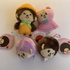 モンチッチ マスコット ぬいぐるみ 4種セット フェイスマスコット まとめ売り