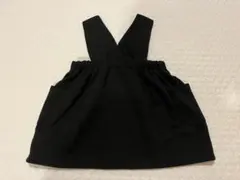 ブラックワンピース 90サイズ クロスストラップ