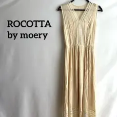 rocotta bymoeryフリーサイズアイボリーノースリーブワンピースロング
