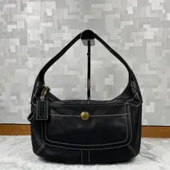 Vintage Coach Hobo Bag Black Leather