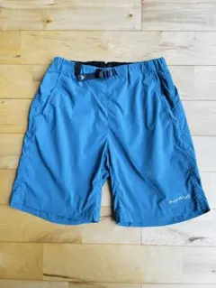 美品／mont-bell モンベル／kids140／ショートパンツ／短パン／青系