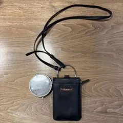アニエスベー　スマホショルダー コインポーチ付き