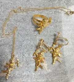 イヤリング 指輪 ネックレス アクセサリー３点セット