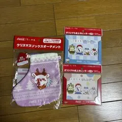 ちいかわ　モモンガ　クリスマスソックスオーナメントと2024卓上カレンダー2種