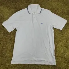 【良品】ブルックスブラザーズ ポロシャツ ホワイト　刺繡　 M