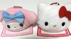 サンリオ　マスコットぬいぐるみ　肉まん風〜 「マイメロディー」「ハローキティー」