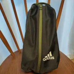 adidas  キッズシューズバッグ  カーキ×グレー