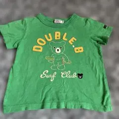 DOUBLE.B グリーン Tシャツ 100cm ミキハウス