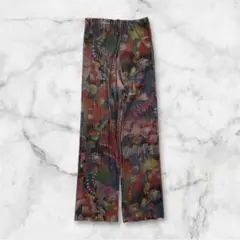 vintage レディース　イージーパンツ　ウエストゴム　個性的
