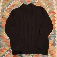 UNIQLO U モックネックニット M ブラック