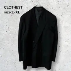 クロースト　礼服　フォーマルジャケット　喪服　ダブルボタン　大きいサイズ　XLのサムネイル