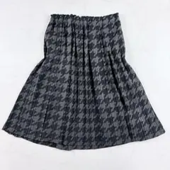 極美品 プリーツプリーズ イッセイミヤケ プリーツスカート 千鳥柄 3 ブラックのサムネイル