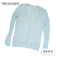 TRUSSARDI ニットカーディガン レディース 美品 ライトブルー 爽やかのサムネイル