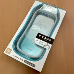 【iPhone 14Pro】 耐傷・耐衝撃ハイブリッドケース ライトブルー）