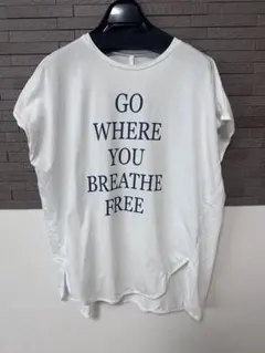 Dignite collier フレンチロゴTシャツ／オフホワイト