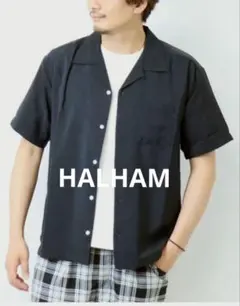 新品未使用 HALHAM ユニセックスルーズシルエット無地カラーシャツ halham（カジュアルシャツ｜トップス）：メンズ