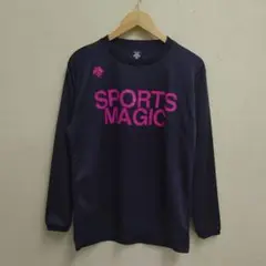M11913 DESCENTE 長袖Tシャツ ネイビー
