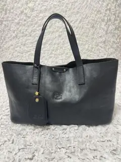 イルビゾンテ ハンドバッグ トートバッグ ミラー付 スターチャーム　黒 ブラック
