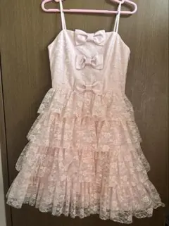 ジーザスディアマンテ　スペシャルレースバルドーワンピ　ピンク JESUS DIAMANTE - JESUS DIAMANTE ディアマンテ 新ドールワンピ