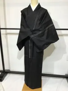 なでしこ】夏 洗える着物 絽 黒 撫子柄 着丈162.5 裄丈67 k1345 - メルカリ