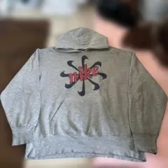 90s 超希少 NIKE 風車ロゴ 銀タグ 短丈 パーカー vintage