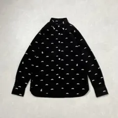 Mr. BATHING APE　ミスターベイシングエイプ　総柄　長袖シャツ　黒のサムネイル