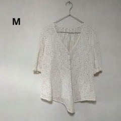 【LaylaRose】カーディガン オフホワイト 半袖のサムネイル