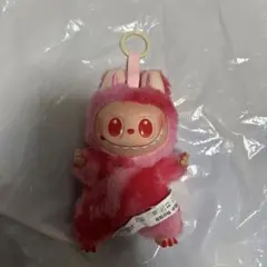 ラフフ　ピンクのキャラクターぬいぐるみ キーホルダー付き