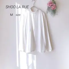SHOO LA RUEシューラールー/長袖 ハイネックシャツ ホワイト 白（Ｍ）