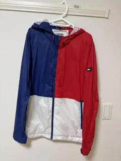 TOMMY トミージーンズ　フーディナイロンパーカー　ウインドブレーカーXLのサムネイル
