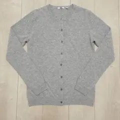 ユニクロ　カシミヤクルーネックカーディガン