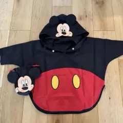 ミッキーマウス　ディズニー　レインコート　レインポンチョ　カッパ　雨具