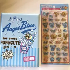 新品　エンジェルブルー　シールバインダー　ボンボンドロップシール　シール帳