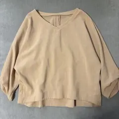 美品 Theory セオリー とろみブラウス シャツ 日本製 S 七分袖 くすみ 