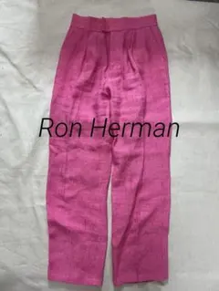 RHC ロンハーマン リネン100％ ワイドパンツ フリル ウエストゴム 2025  