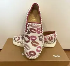 Christian Louboutin リップ柄 スリッポン スタッズ