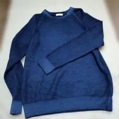 美品★BEAUTY&YOUTH ネイビー 100%ウール　セーター　Sサイズ