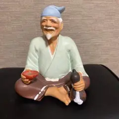 陶器の老人像