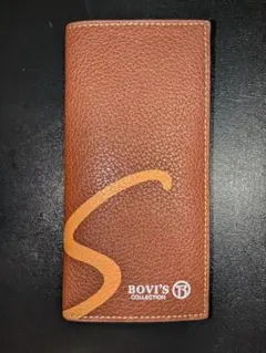 新品メンズ長財布BOVI'S COLLECTION ブラウン