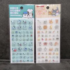 正規品　スヌーピー　トムとジェリー　ドロップブロックシール　タイルシール　セット