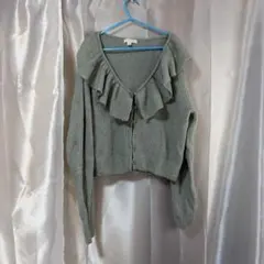 H＆M フリルカーディガン