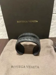 【ヤンキースパン様専用】Bottega Veneta ブラックレザーバングル