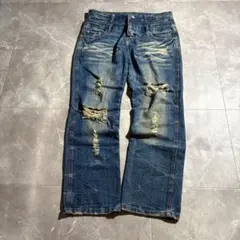 00s archive gimmick damage denim swagのサムネイル