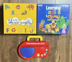英語 リピートカード 2箱 u0026 トーキングリピーター　いづみ書房 トーキングリピーターDX、えいごリアンリピーターカード、英語入門カードDX