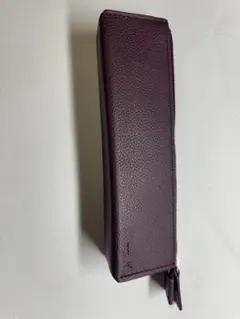 パープルレザー筆箱 ファスナー式のサムネイル