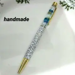 5108♡プレゼント ハンドメイド ハーバリウムボールペン 大理石風✨