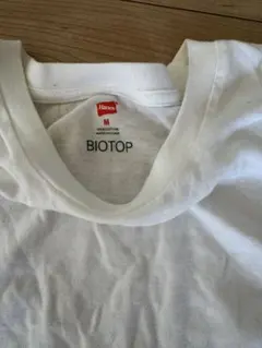 Hanes BIOTOP ホワイト Tシャツ M