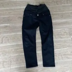 西松屋　エルフィンドール　黒 マタニティパンツ Lサイズ 裏起毛